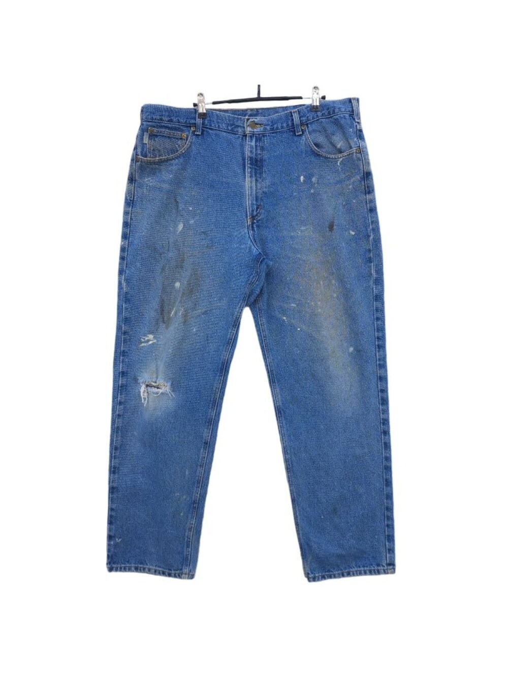 Carhartt B17 DST 40 x 32 Mens Denim Blue Jeans Relaxed Fit RN14806